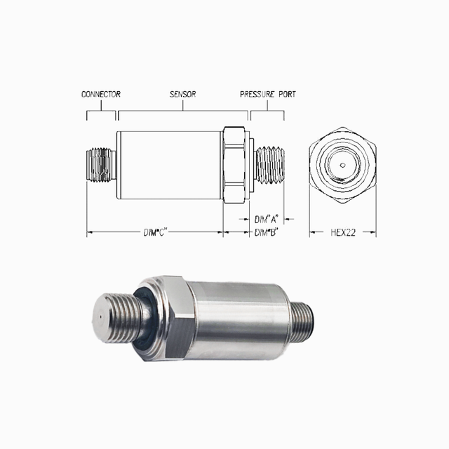 Hot Selling Strong WCPS300-U73 Diffuse Silicon Pressure Transmitter 4-20mA Water Oil Measurement 304 Stainless IP65-IP68