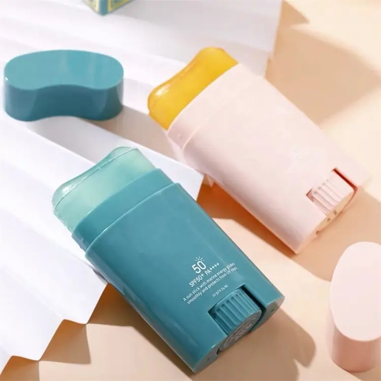 Bán Buôn Mini 15 Gam 25 Gam Sunblock Khử Mùi Stick Bao Bì Roll On Stick Container Bơm Lại Hình Bầu Dục Phẳng Nhựa Khử Mùi Chai