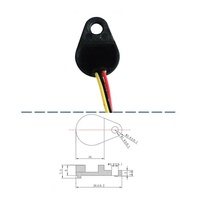 Haute qualité 3 fils FHS-U2611A Mini capteur de proximité magnétique NPN effet Hall pour montage en Surface petit plastique