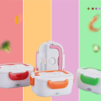 Boîte à Déjeuner Chauffante Électrique Portable Bento 110V/220V en Plastique pour Aliments Chauds