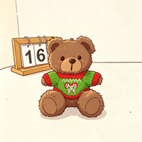 Porte-clés Ours en Peluche Marron Foncé Personnalisé avec Pull Vert et Broderie Canne à Sucre, Motif en Peluche, Rembourrage Coton PP, Unisexe - Grande Vente