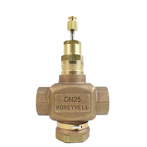 VÁLVULA DE GLOBO ROSCADA DE DOS VÍAS DE 2 VÍAS original Honeywell V5011P1004 1 pulgada DN25 BSPT PN20 Latón rojo en stock - Product Image 1