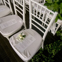Chaises Chiavari en plastique blanc empilables en résine pour mariages et événements – Vente en gros