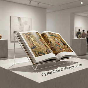 Support <span class=keywords><strong>de</strong></span> <span class=keywords><strong>livre</strong></span> moderne en acrylique transparent - Support universel <span class=keywords><strong>pour</strong></span> tablette, <span class=keywords><strong>pour</strong></span> la lecture, les livres <span class=keywords><strong>de</strong></span> <span class=keywords><strong>cuisine</strong></span>, l'iPad, affichage sur bureau <span class=keywords><strong>pour</strong></span> la maison et le bureau - Product Image 5