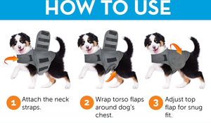 Rompi Pereda Kecemasan untuk Anjing dengan Cetak Logo Kustom Bahan Akrilik Berbagai Ukuran (XXS-XXL)-Rompi Anti-Kecemasan yang Nyaman - Product Image 6