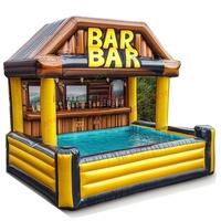 Bar à eau gonflable de luxe sur mesure Bar Pub Tente de bar pour piscine