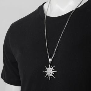 Collar de diamantes de titanio y acero para hombre y mujer, colgante de moda Hip hop 2022 - Product Image 4