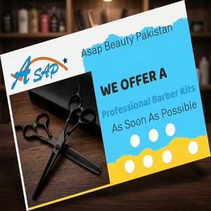 Ciseaux de coiffure professionnels ASAP de 6 pouces pour droitiers, en acier inoxydable, pour usage domestique, à pointe arrondie, avec longueur de manche réglable - Product Image 3