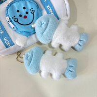 En gros, Peluche mignonne en forme d'arête de poisson de dessin animé, Pendentif de sac pour petite amie, Cadeau pour machine à attraper les peluches, Porte-clés