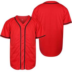 Camiseta de Béisbol Sublimada Personalizada de Fábrica, Camiseta Lisa con Botones, Ropa de Softbol, Uniformes Deportivos para Hombre y Mujer - Product Image 5