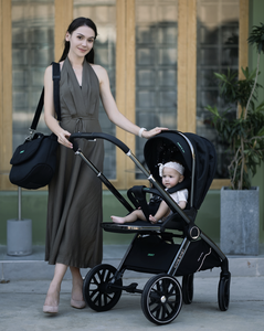 Cochecito <span class=keywords><strong>de</strong></span> Bebé 3 en 1 <span class=keywords><strong>de</strong></span> Alta Calidad, Ligero, <span class=keywords><strong>de</strong></span> Aleación <span class=keywords><strong>de</strong></span> Aluminio, <span class=keywords><strong>con</strong></span> <span class=keywords><strong>4</strong></span> <span class=keywords><strong>Ruedas</strong></span>, Sistema <span class=keywords><strong>de</strong></span> <span class=keywords><strong>Viaje</strong></span>, 0-3 Años, Plegable, Portátil, Resistente, 20 kg - Product Image 2