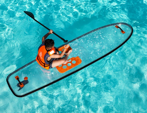 Planche de SUP rigide transparente en PC |   Planche à pagaie transparente non <span class=keywords><strong>gonflable</strong></span> - Product Image 3