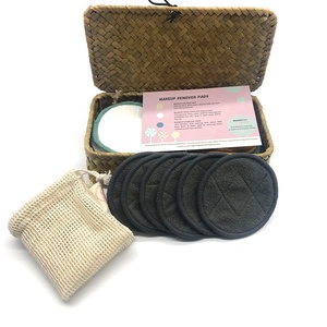 5 tampons démaquillants lavables et réutilisables, en coton bambou, tampons pour le visage - Product Image 3