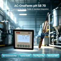 Sonde de pH jetable Acitek AC-OneFerm avec connecteur S8, capteur de 70 mm de long, précision 0,1 pH pour l'industrie pharmaceutique, la biotechnologie et l'ODM