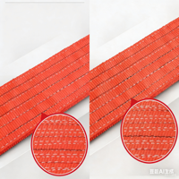 Sangle de levage pour grue industrielle, capacité 2T 3T 5T, 6,1 m, sangle plate verte en toile avec motif sans fin, Hebei Chine