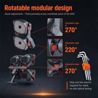 Projecteur LED à mât haut de 250W-2400W avec ventilateur intégré pour stade, aéroport, port, télécommande, certifié RoHS CE