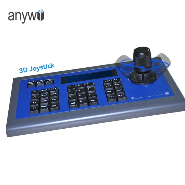 Anywii RS232/RS485/RS422 PTZ Remote Controller Serial Ptz Controller Keyboard Joystick for Live Streaming Video Conferencing