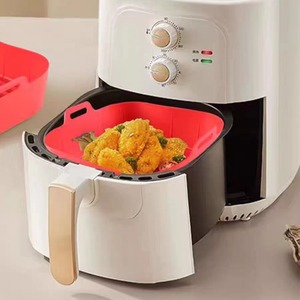 Reusable Silicone Baking Tray For Air Fryer Rectangle Food Grade High Temperature Resistant Dishwasher Safe - Product Image 1