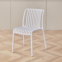 Tabouret de rangement empilable pour balcon, chaise de salle à manger en plastique d'extérieur, mobilier de maison, pour cour, réunion d'affaires, moderne et minimaliste