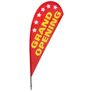 Quảng cáo Bali Bow Sail tùy chỉnh in ấn nhuộm thăng hoa bay biểu ngữ swooper Giọt Nước Mắt lông Cờ biểu ngữ bãi biển cờ - Product Image 2