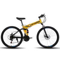 Vélo de Montagne Pliant Populaire et Abordable, Roues 24~29 pouces, Acier/Alliage, VTT Pliant Personnalisable avec Votre LOGO, pour Hommes/Unisexe