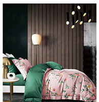 Nouveaux ensembles de literie en coton imprimé personnalisés 300TC, ensembles de couettes en coton imprimé avec taies d'oreiller