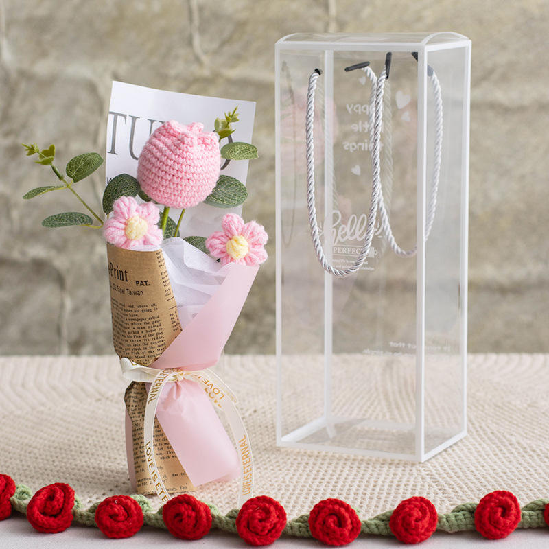 Tulipe potelée - petite cage pour animaux rose clair