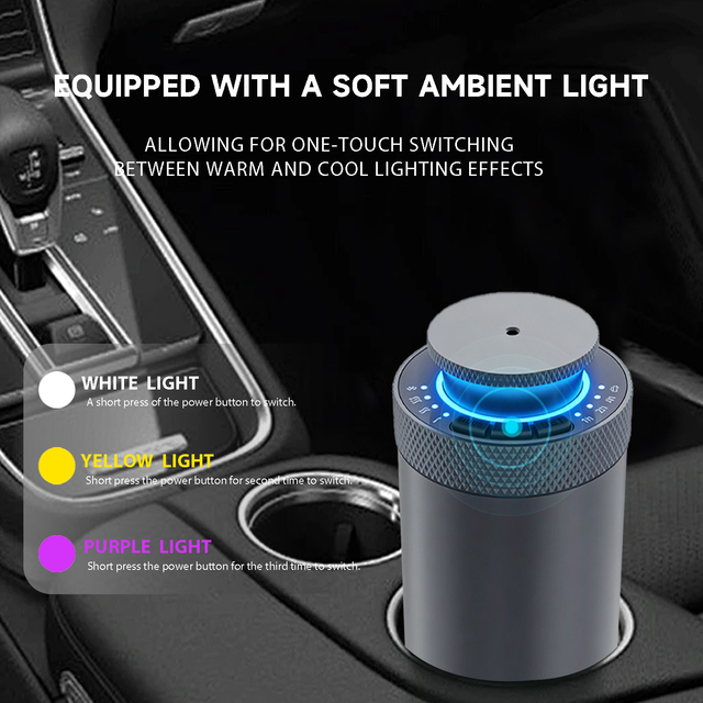Wholesale Custom Gift Packaging Box Luxury Silent App Control Automotive Air Freshener Car Scent Diffuser Machine with Led Light