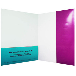 ปรับแต่งโฟลเดอร์A4โลโก้พิมพ์โฟลเดอร์การนำเสนอภาษีรายได้ด้วยด้านหลัก - Product Image 1