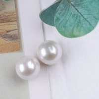 Perles naturelles en gros 14-15mm 15-16mm Edison blanc grande forme ronde perle d'eau douce perles en vrac