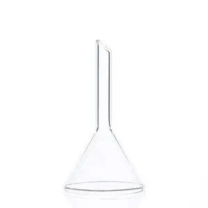 BIOSTELLAR laboratorio 30mm 40mm 50mm 60mm vetro borosilicato lungo stelo corto triangolare conico alimentazione imbuto di ricarica