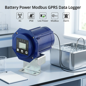 Contrôleur de température numérique OEM fonctionnant sur batterie Modbus GPRS, surveillance en temps réel, étanche IP68, enregistreur de données 4G LTE - Product Image 1