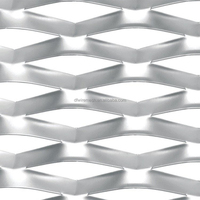 Haute Qualité Sécurité Aplati En Aluminium En Acier Inoxydable Cuivre Maille En Métal Expansé En Aluminium Diamant Maille Feuilles Prix
