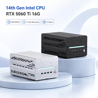 Mini PC para Juegos con Windows 11, I9-14900F, RTX 5060Ti, 16GB de RAM DDR5, 96GB de Almacenamiento, con WiFi 6E para Pantalla de Cuatro Pantallas