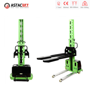 Zelfladende elektrische stapelwagen 500kg/700kg/1 ton draagbaar 48V/20Ah lithium batterij hydraulische zijverschuiving 1.3m/1.6m - Product Image 5