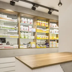 2022维生素制品药品店装饰医疗店专柜门店货架药房家具展示药房货架设计