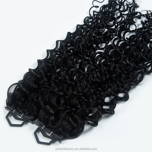 Extensions de cheveux Yuanzhen Luxury New Russian Genius Weft, cheveux humains bruts non traités, cuticules alignées, trame fine invisible. - Product Image 4