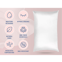 Masque pour les yeux en soie avec logo brodé imprimé personnalisé Chouchou Taie d'oreiller en soie 100% Pure Mulberry Silk Pillowcase Set