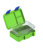 Boîte à goûter pour enfants à 3 compartiments, hermétique, en silicone, sans BPA, résistante au micro-ondes, couleur personnalisée, très vendue