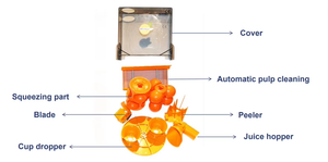 Hoàn toàn tự động tự nhiên nước ép trái cây quả chanh tươi nước cam Máy bán hàng tự động - Product Image 4