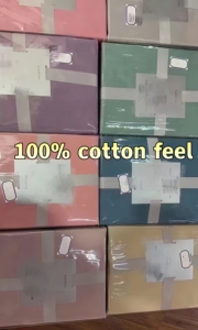 Cổ Phiếu Sẵn Sàng Phong Cách Hiện Đại 100% Polyester Được Trang Bị Tấm Thiết Lập Hình Học Sợi Nhuộm 300TC Bao Gồm Vua Nữ Hoàng Đôi Kích Thước Dệt Kỹ Thuật - Product Image 4