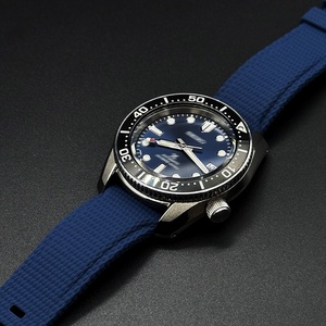 <span class=keywords><strong>Bracelet</strong></span> de montre universel en caoutchouc FKM courbé réglable de qualité supérieure 20/21/22 mm, durable, à libération rapide, motif tressé, pour plongeur - Product Image 6