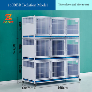 Jaula de Alojamiento <span class=keywords><strong>para</strong></span> Mascotas Profesional y Resistente de Fábrica Directa, <span class=keywords><strong>con</strong></span> Tres Niveles, Ideal <span class=keywords><strong>para</strong></span> <span class=keywords><strong>Perros</strong></span> y Gatos, <span class=keywords><strong>para</strong></span> Uso en Interiores, de Alta Calidad - Product Image 5