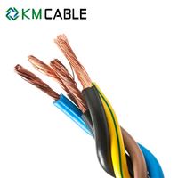 Flexibles 3-adriges Netz kabel H05vvf 0,75mm 1mm 1,5mm 2,5mm Niederspannungs-Elektrokabel