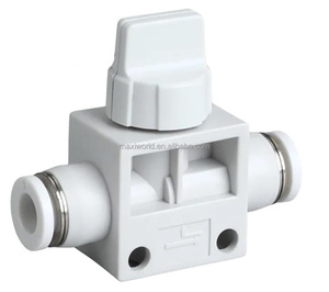 Vanne d'arrêt manuelle HVFF, connecteur rapide à poussoir, raccord de tuyau pour compresseur d'air et d'eau, 4mm 6mm 8mm 10mm 12mm - Product Image 5