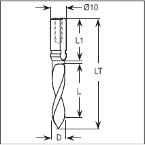 Foret métrique en carbure de tungstène Metal World, à tige droite, pour trous de grande taille (6,0 mm), pour acier, norme DIN - Product Image 2