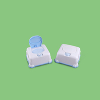 Fabricant chinois, récipient à lingettes en plastique avec couvercle rabattable, support de distributeur de lingettes humides pour boîte de lingettes pour bébé