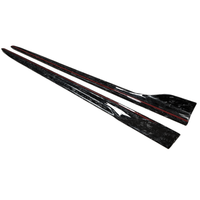 Une paire de jupes latérales en fibre de carbone forgées pour Bmw F98 X4M F97 X3M Kit carrosserie bord de pare-chocs avant diffuseur arrière aileron arrière