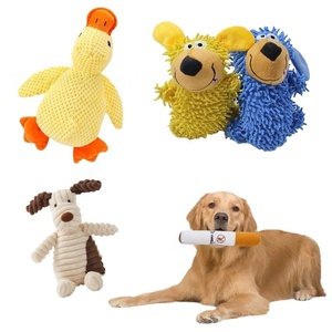 Jouet sonore en peluche pour chien, motif animal rayé, résistant aux morsures, poupée de simulation Teddy Corgi, jouet de compagnie pour la dentition et le divertissement - Product Image 2