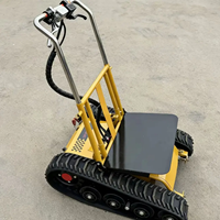 Chariot de manutention électrique industriel tout-terrain pliable sur chenilles pour charges lourdes